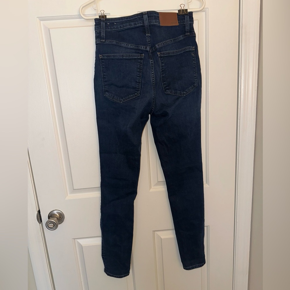 Madewell Dark Blue Curvy High-Rise Skinny Jeans - Picture 6 of 9